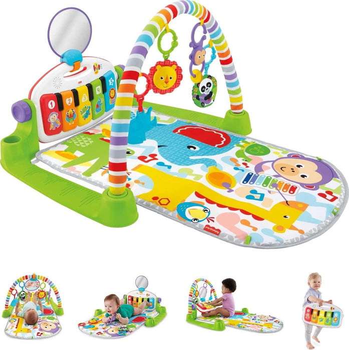 Fisher Price Deluxe Kick & Play Piano Gym, Green