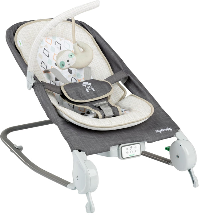 Ingenuity Happy Belly Rock-to-Bounce Massage Seat, Parker