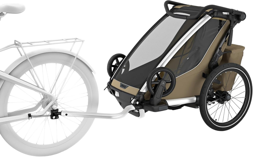Thule Chariot Cross Bike Trailer Stroller 2 Seat, 2024, Faded Khaki