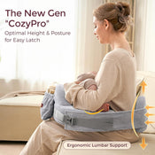 Shop Momcozy MaxSupport Nursing Pillow, Cozy ProGray at GoodBuy Gear