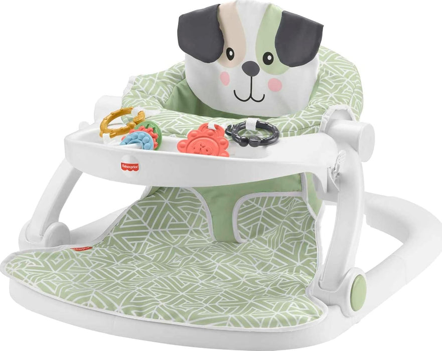 Fisher Price Premium Sit-Me-Up Floor Seat with Toy Tray, Puppy Perfection