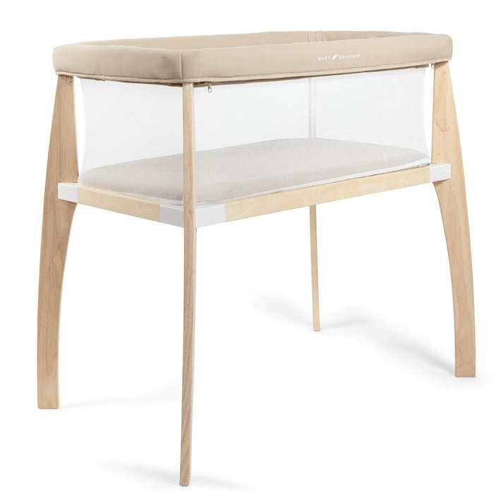 Baby Delight Heirloom Willow Organic Wooden Bassinet, Organic Oat