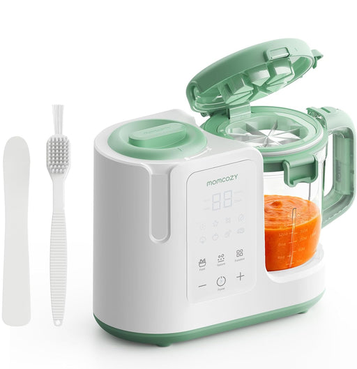 Shop Momcozy AutoMeal Baby Food Maker, White/Green at GoodBuy Gear