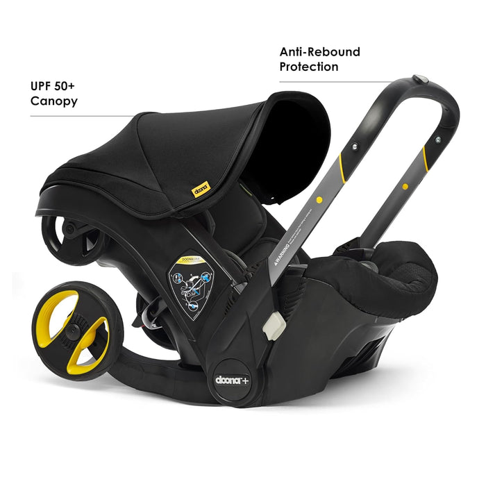 Doona Infant Car Seat & Stroller Combo, 2025, Nitro black