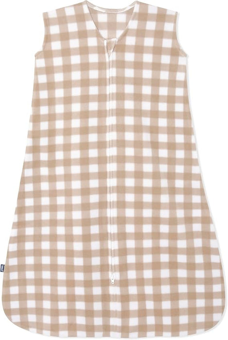 Halo Micro-Fleece SleepSack, X-Large, Gingham Tan