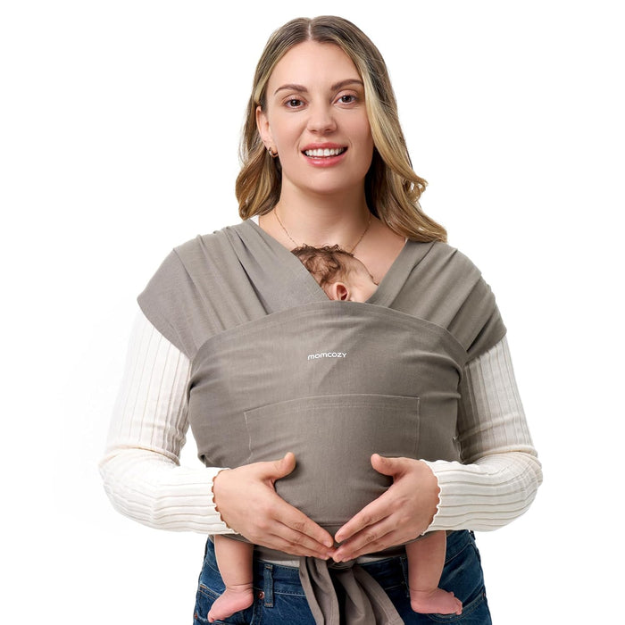 Momcozy Baby Wrap Carrier Sling, Dark Coffee