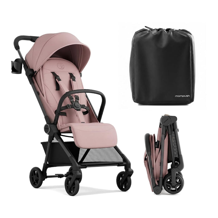 Mompush Nexis Carbon Travel Stroller, 2026, Pink