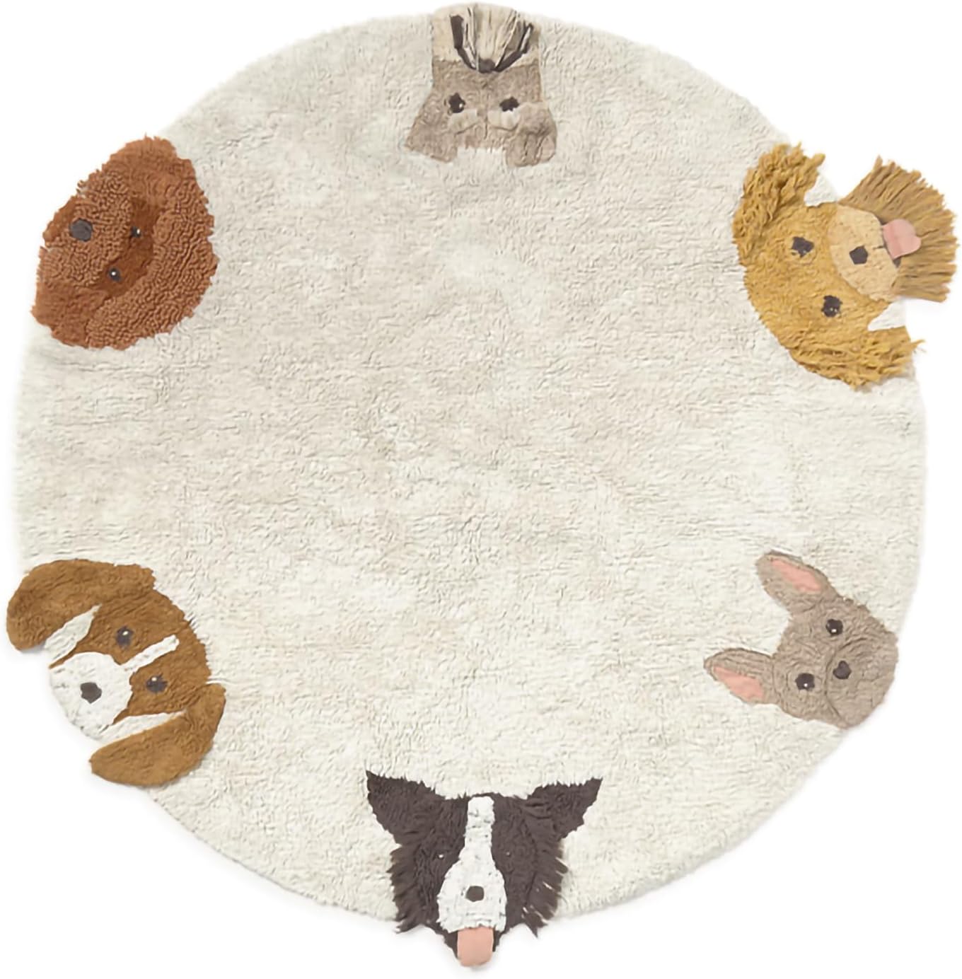 Lorena Canals Washable Rug, Dogs, 4'7
