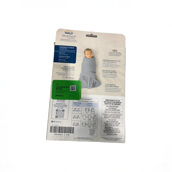 Shop DRAFT - Halo SleepSack Swaddle, Mocha, Newborn at GoodBuy Gear