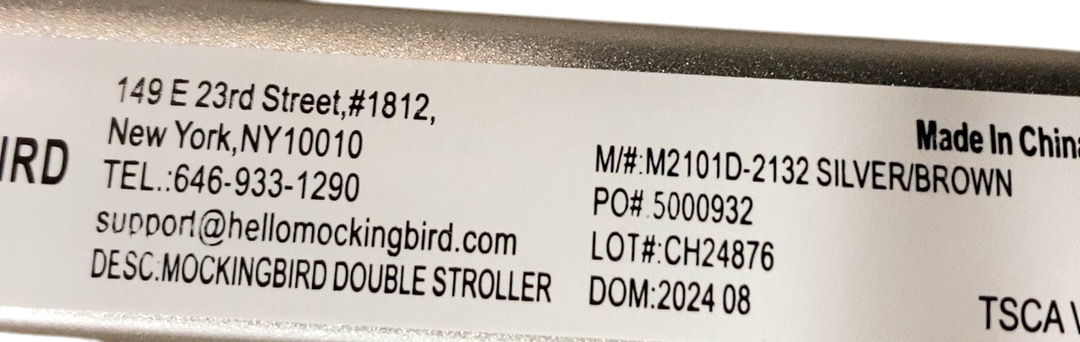 Shop Mockingbird Single to Double 2.0 Stroller, 2024, Black, Silver With Penny Leather, Windowpane at GoodBuy Gear