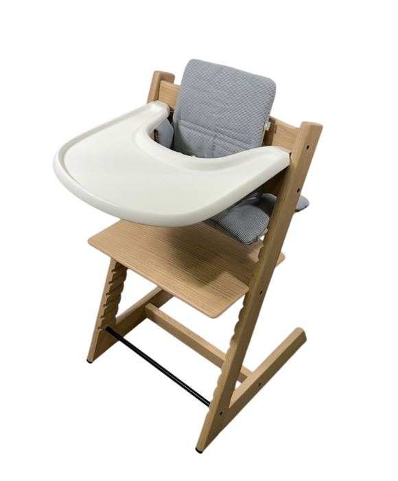 Stokke Tripp Trapp Complete High Chair, Oak Natural, Nordic Blue, 1