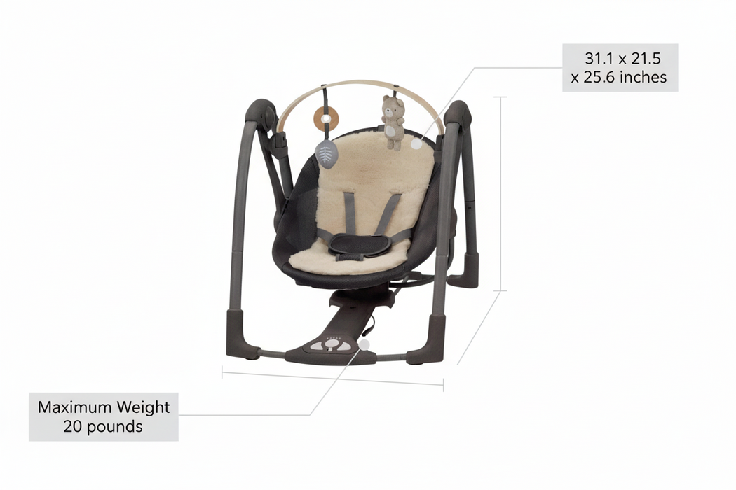 Shop Ingenuity Every Season Swing 'n Go Portable Swing, Wesley at GoodBuy Gear