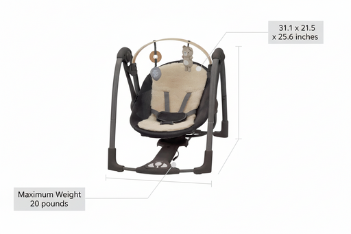 Shop Ingenuity Every Season Swing 'n Go Portable Swing, Wesley at GoodBuy Gear