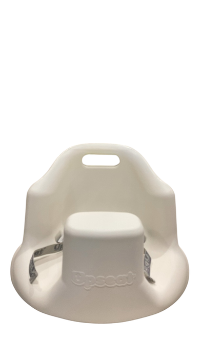 Shop Upseat Baby Floor & Booster Seat with Tray, Coconut (White) at GoodBuy Gear