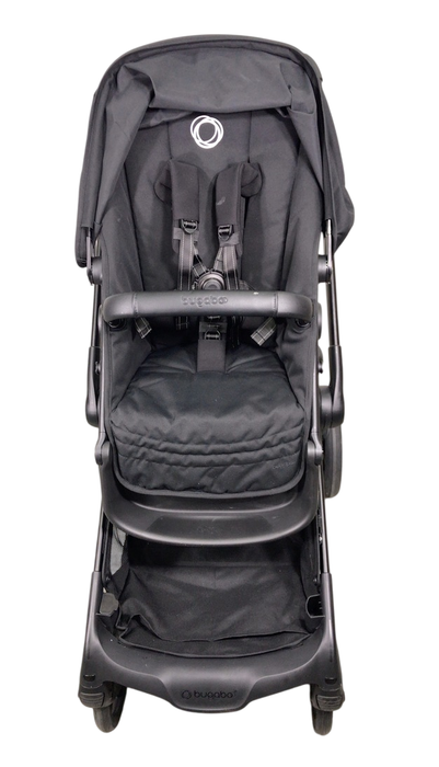 Shop Bugaboo Kangaroo Single To Double Stroller, 2024, Black, Midnight Black, Midnight Black at GoodBuy Gear