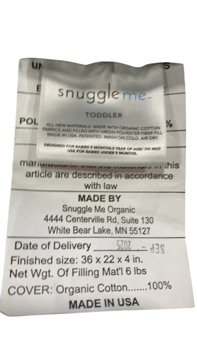 Shop Snuggle Me Organic Sensory Toddler Lounger, Moss at GoodBuy Gear