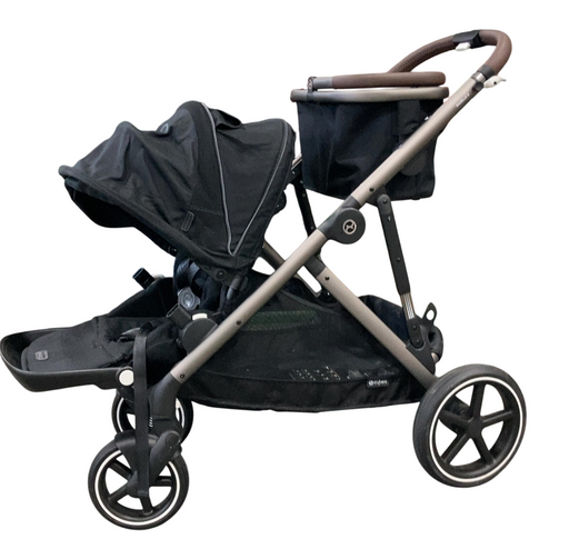 Shop Cybex Gazelle S Modular Stroller, 2024, Moon Black, Taupe Frame at GoodBuy Gear