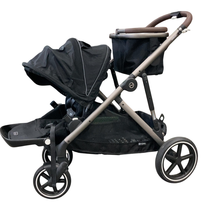 Shop Cybex Gazelle S Modular Stroller, 2024, Moon Black, Taupe Frame at GoodBuy Gear