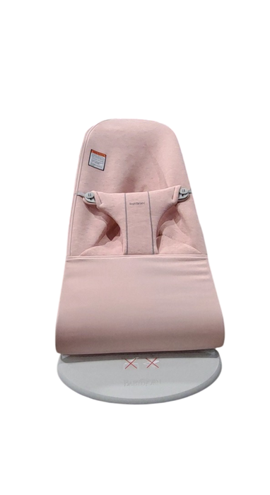 Shop BabyBjorn Bouncer Bliss, Light Pink 3D Jersey, Light Gray Frame at GoodBuy Gear