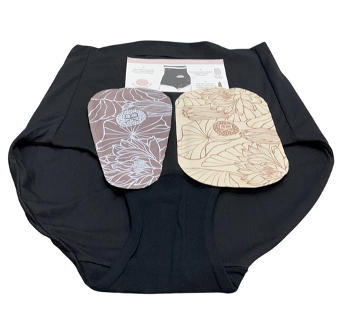 Shop Kindred Bravely Postpartum Panty Essential Underwear with 2 Hot or Cold Gel Packs, Black, Large at GoodBuy Gear