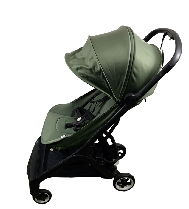 Bugaboo Butterfly Stroller, 2023, Black, Forest Green, Forest Green