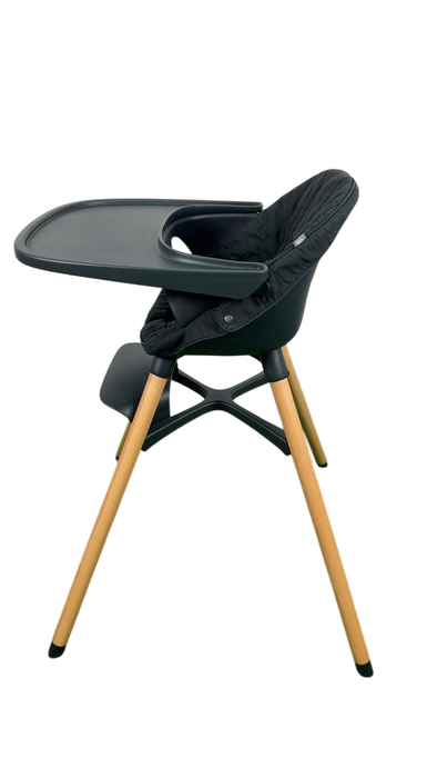 Shop Lalo High Chair with Infant Kit, Licorice, Licorice, Natural Wood at GoodBuy Gear