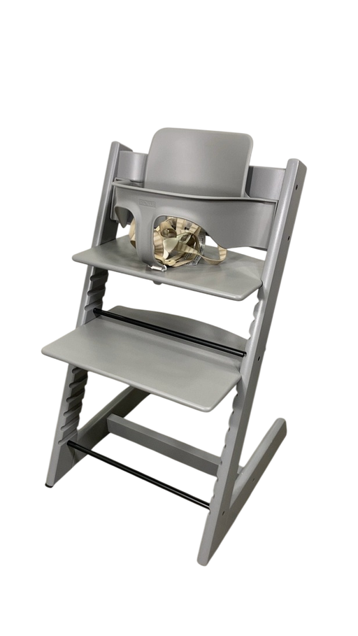 Shop Stokke Tripp Trapp High Chair With Baby Set, 1, Storm Grey at GoodBuy Gear