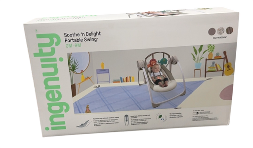 Shop Ingenuity Soothe N Delight Portable Swing, Cozy Kingdom at GoodBuy Gear