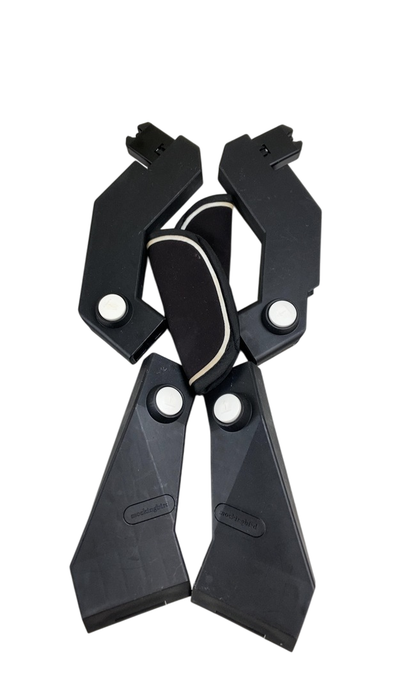 Shop Mockingbird 2nd Seat Kit with Extendable Canopy, Bloom, Silver With Penny Leather, Watercolor Drops at GoodBuy Gear