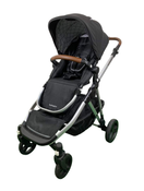 secondhand Mockingbird Single to Double 2.0 Stroller, 2024, Silver with Penny Leather, Windowpane, Black