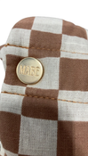 Shop Mabē The Monarch Carrier, Mocha Check at GoodBuy Gear