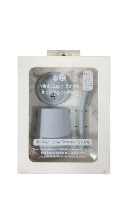 Shop ezpz Mini Cup and Straw, Pewter at GoodBuy Gear