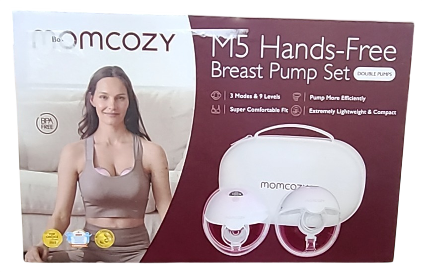 Shop Momcozy All-in-one M5 Double Wearable Breast Pump, Gradiant Pink at GoodBuy Gear