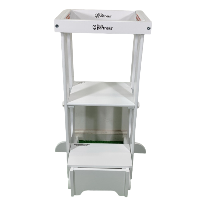 Shop Little Partners Explore 'N Store Learning Tower, Soft White at GoodBuy Gear
