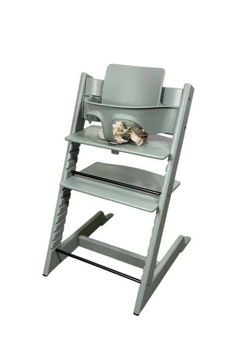 Shop Stokke Tripp Trapp High Chair With Baby Set, 2, Glacier Green at GoodBuy Gear