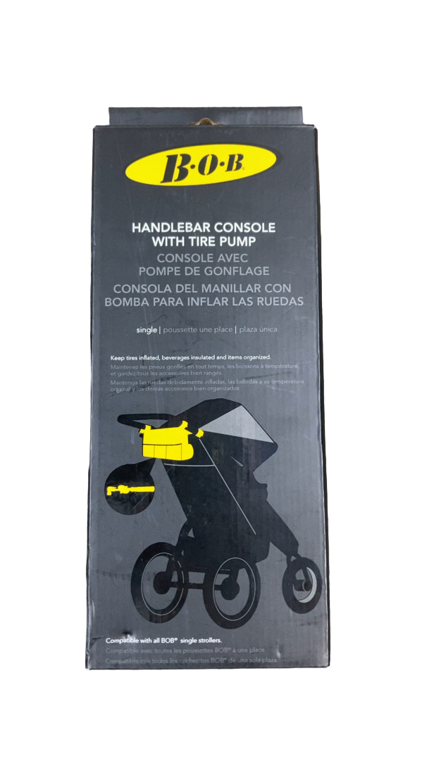 BOB Handlebar Console with Tire Pump for Single Jogging Strollers