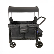 Shop Wonderfold W4 Multifunctional Quad Stroller Wagon, 2021, Charcoal Gray at GoodBuy Gear