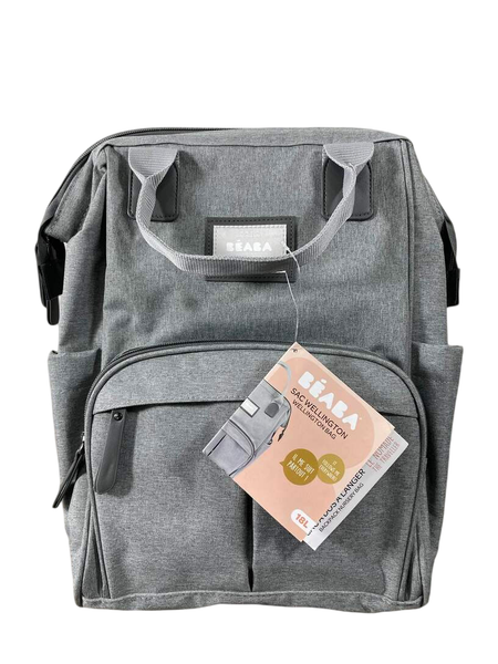 Beaba Wellington Backpack Diaper Bag, Heather grey display picture 3
