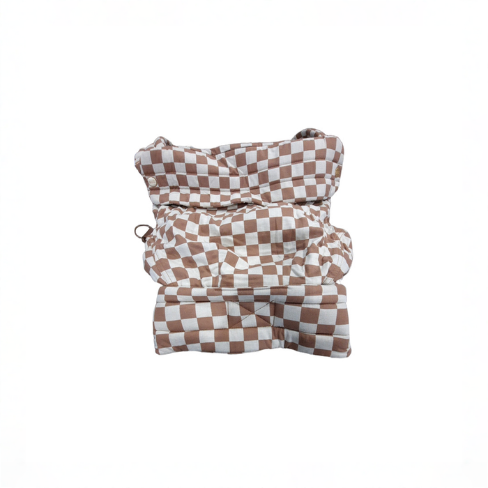Shop Mabē The Monarch Carrier, Mocha Check at GoodBuy Gear