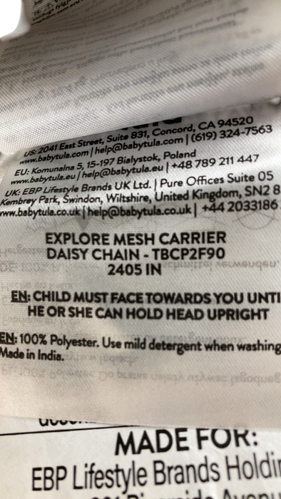 Shop Baby Tula Explore Baby Carrier, Daisy Chain Classic, Mesh at GoodBuy Gear