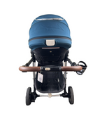 Shop Mockingbird Single to Double Stroller, 2021, Sea, Silver with Brown Leather, Windowpane at GoodBuy Gear