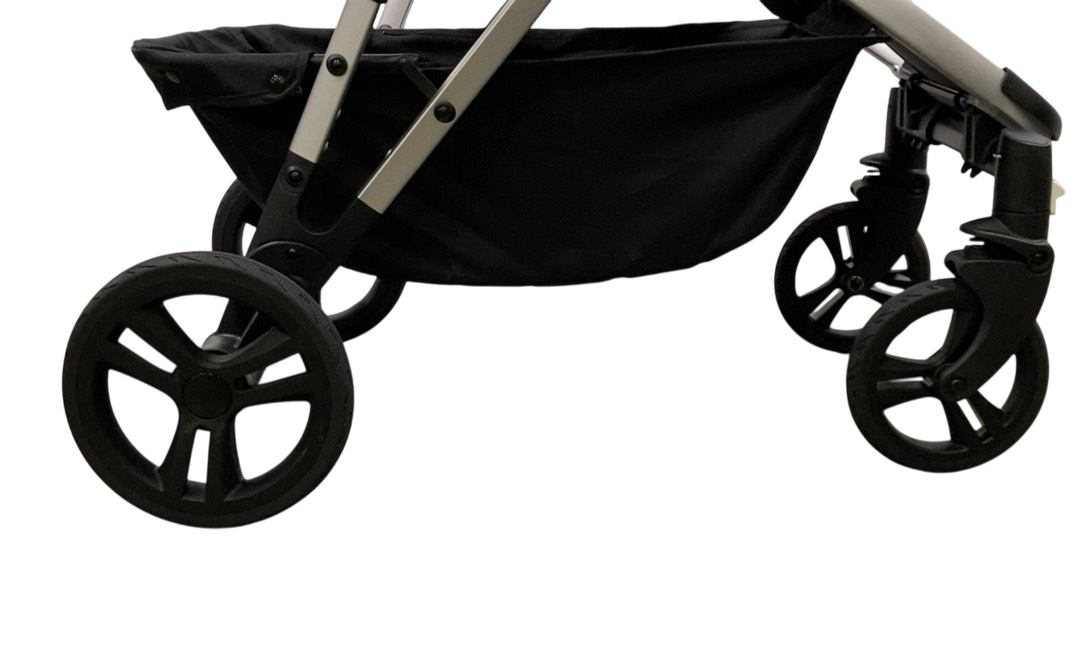 Shop Mockingbird Single to Double 2.0 Stroller, 2024, Black, Silver With Penny Leather, Windowpane at GoodBuy Gear