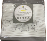 Shop Breathable Baby Mesh Crib Liner, Elephants, Full Size/4 Sides at GoodBuy Gear