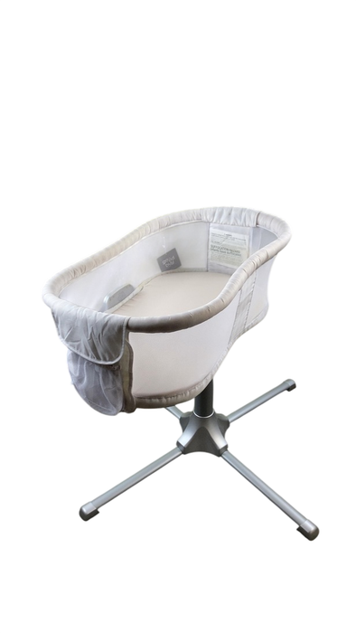 Shop Halo BassiNest Swivel Sleeper Premiere Series, Silver Damask at GoodBuy Gear