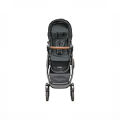 Shop Mockingbird Single to Double 3.0 Stroller, 2025, Charcoal with Penny Leather, Solid Black at GoodBuy Gear