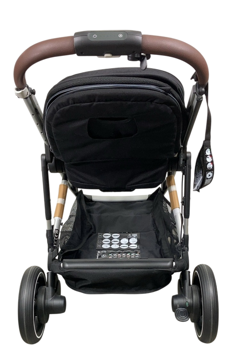 Shop Cybex e-Gazelle S Stroller, 2024, Moon Black, Silver at GoodBuy Gear