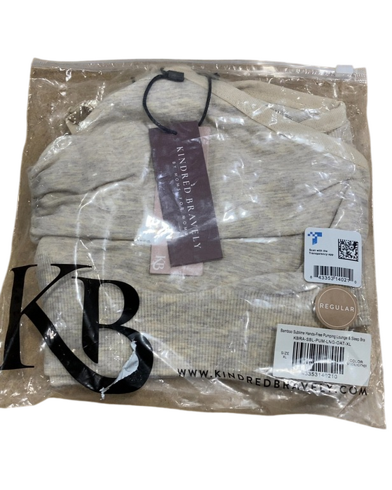 Shop Kindred Bravely Sublime Bamboo Hands-Free Pumping Lounge & Sleep Bra, Oatmeal Heather, Regular (B-D), XL at GoodBuy Gear
