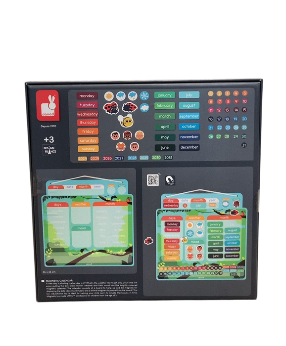 Shop Janod Magnetic Calendar, English at GoodBuy Gear