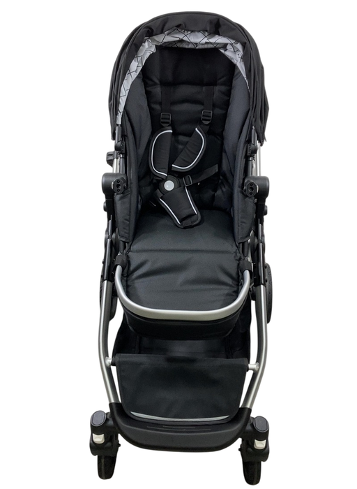 Shop Mockingbird Single to Double 2.0 Stroller, 2024, Black, Silver With Penny Leather, Windowpane at GoodBuy Gear
