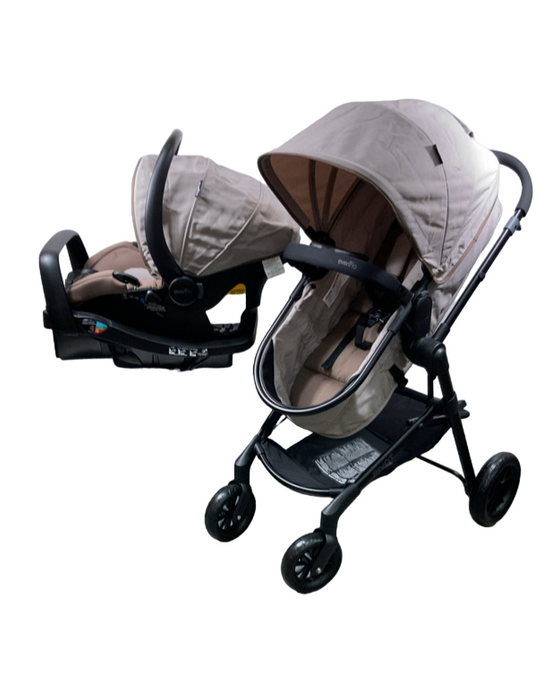 Shop Evenflo Pivot Modular Travel System Stroller, 2024, Desert Tan at GoodBuy Gear
